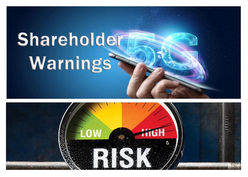 All Wireless Companies Warn Shareholders, Not Consumers: 5G Rated “High Risk” By Insurance Companies