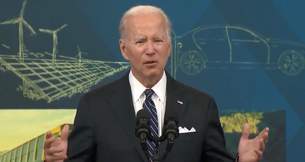 Biden Celebrates His Green Policies that Will “Take Millions of Cars Off the Road”