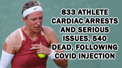 833 Athlete Cardiac Arrests and Serious Issues, 540 Dead, Following COVID Injection