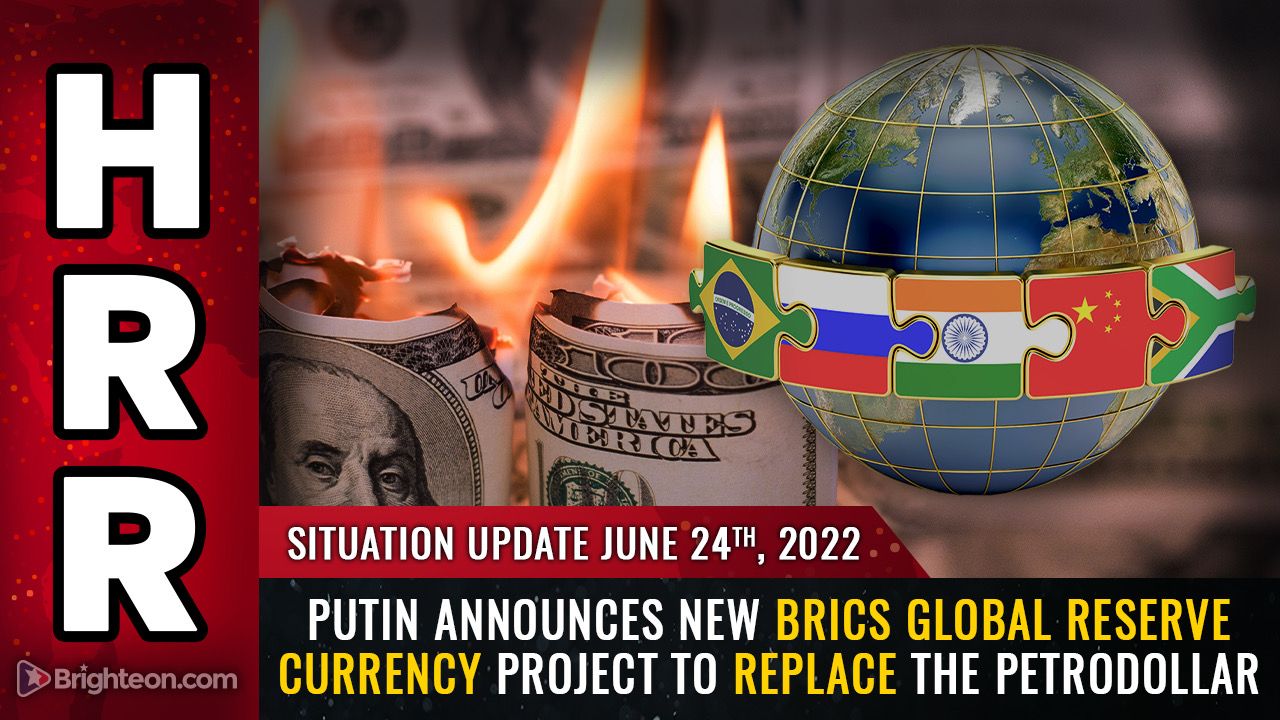 Putin announces new BRICS global reserve currency project to REPLACE the petrodollar
