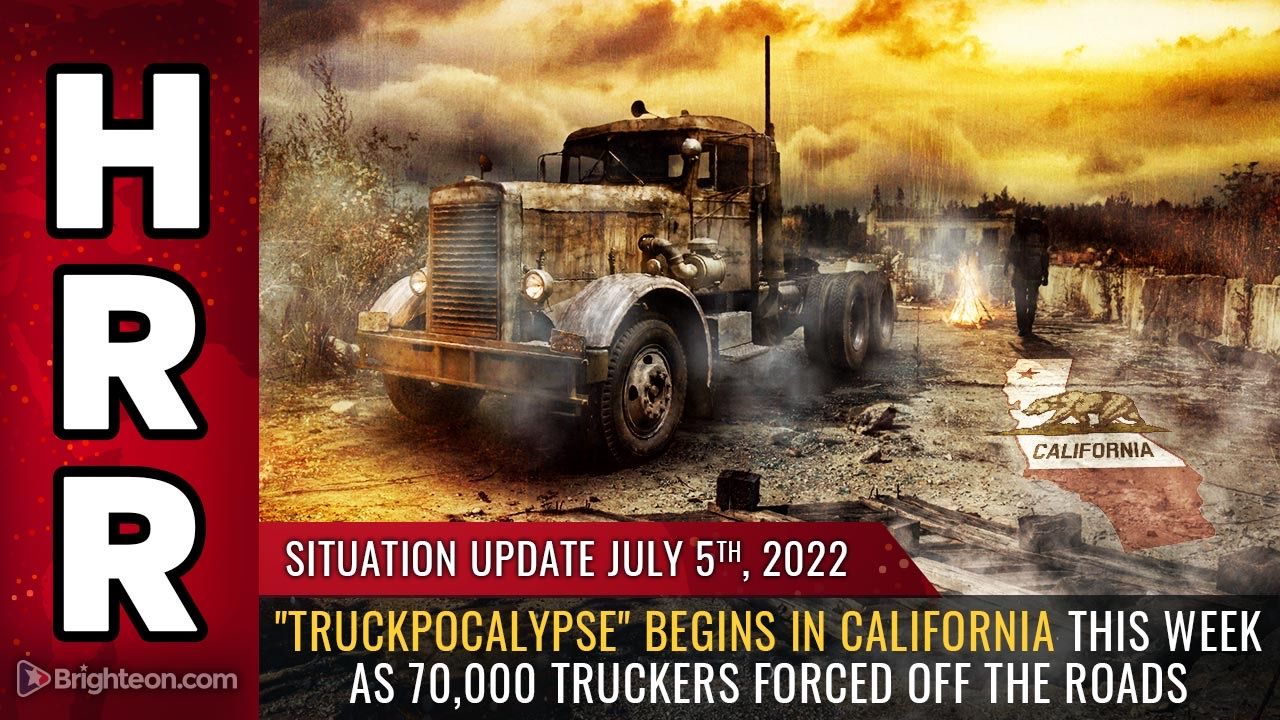 "TruckPOCALYPSE" begins in California this week as 70,000 truckers forced off the roads due to Democrat idiocracy