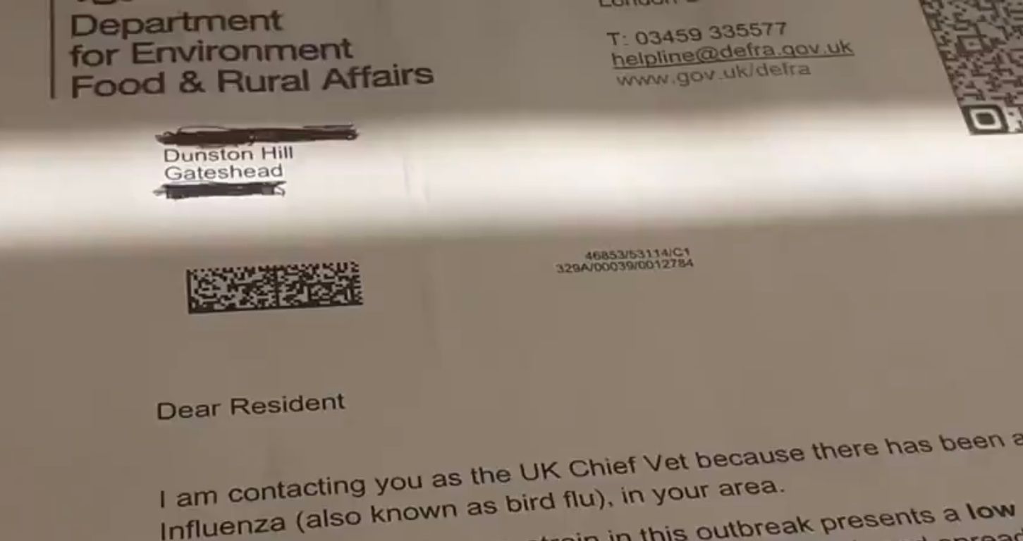 Ecocide: DEFRA issues UK wide letters warning of Bird Flu to cover up birds dying of 5G radiation